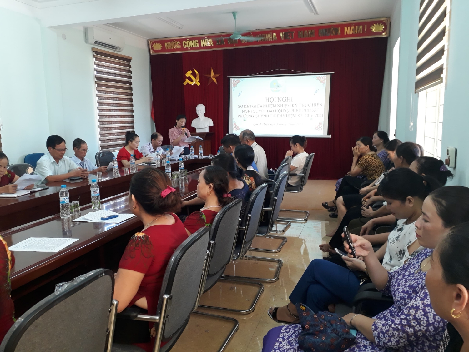 Hội Liên hiệp phụ nữ phường Quỳnh Thiện sơ kết giữa nhiệm kỳ 2016-2021, sơ kết công tác Hội 6 tháng đầu năm 2019