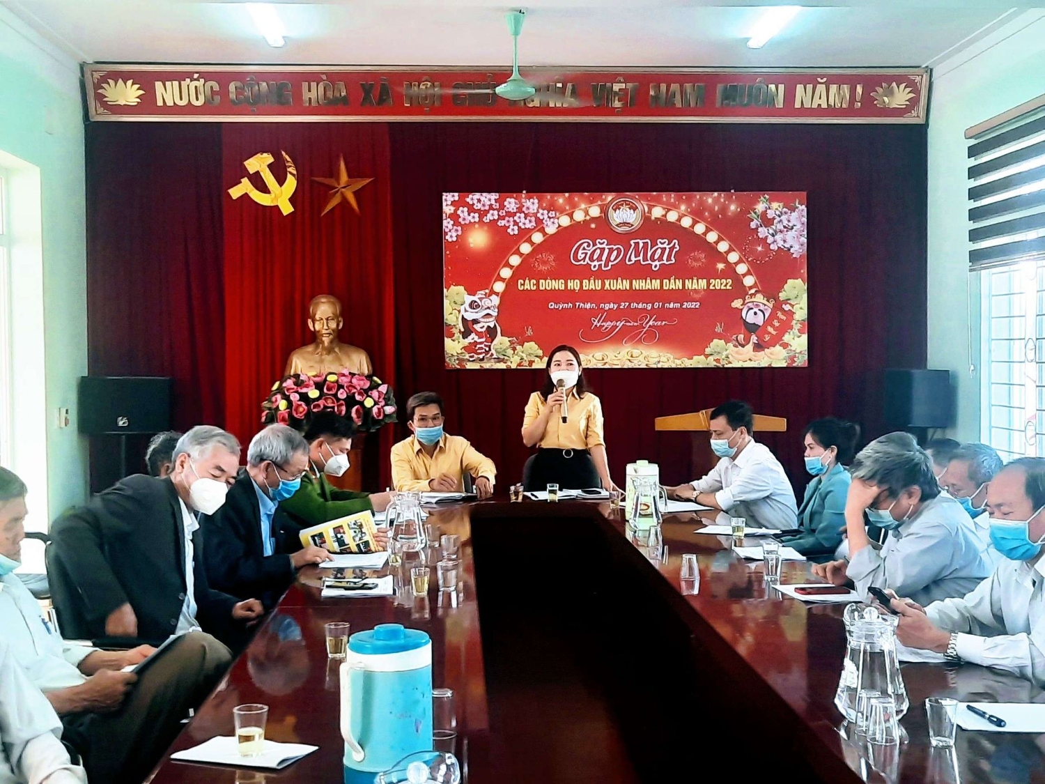 MTTQ phường Quỳnh Thiện tổ chức gặp mặt các dòng họ đầu xuân Nhâm Dần 2022